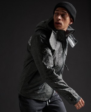 Superdry Limited Edition Hit Hood SD-Windcheater Férfi Kabát Fekete | HWKLM6870